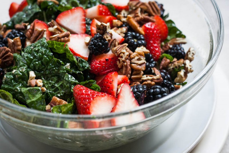 Strawberry Kale Salad