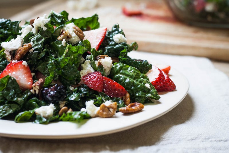 Strawberry Kale Salad